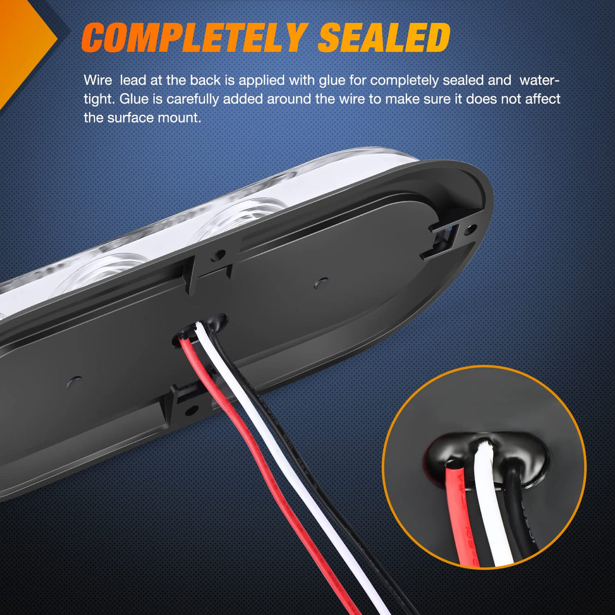 Nilight mounted on trailer at night demonstrating improved visibility