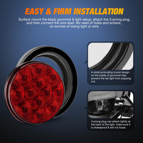 Nilight mounted on trailer night visibility improves rear recognition