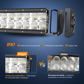 Nilight mounted on truck roof demonstrating broad forward lighting benefit