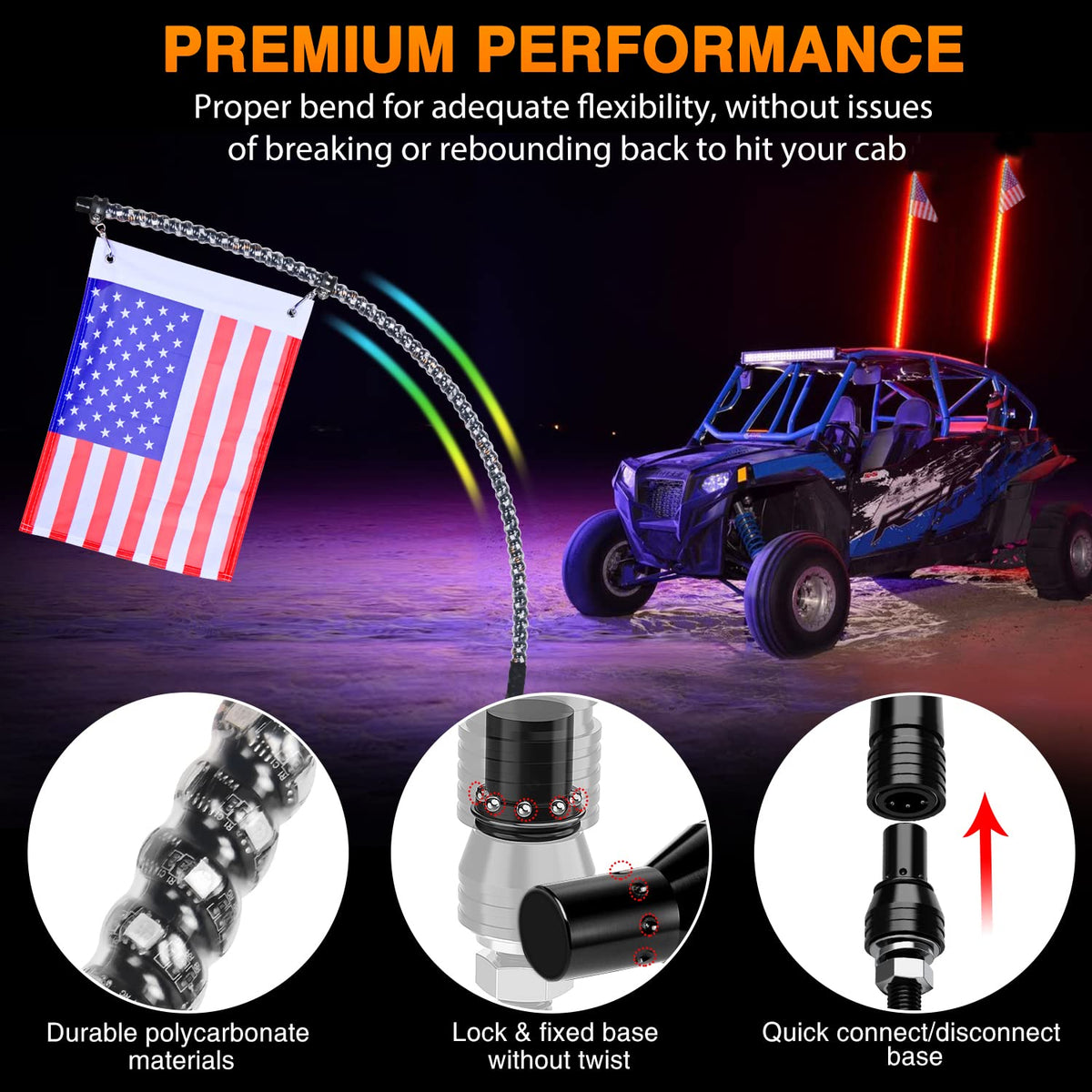 Nilight mounted on UTV side view at dusk, improves vehicle nighttime visibility