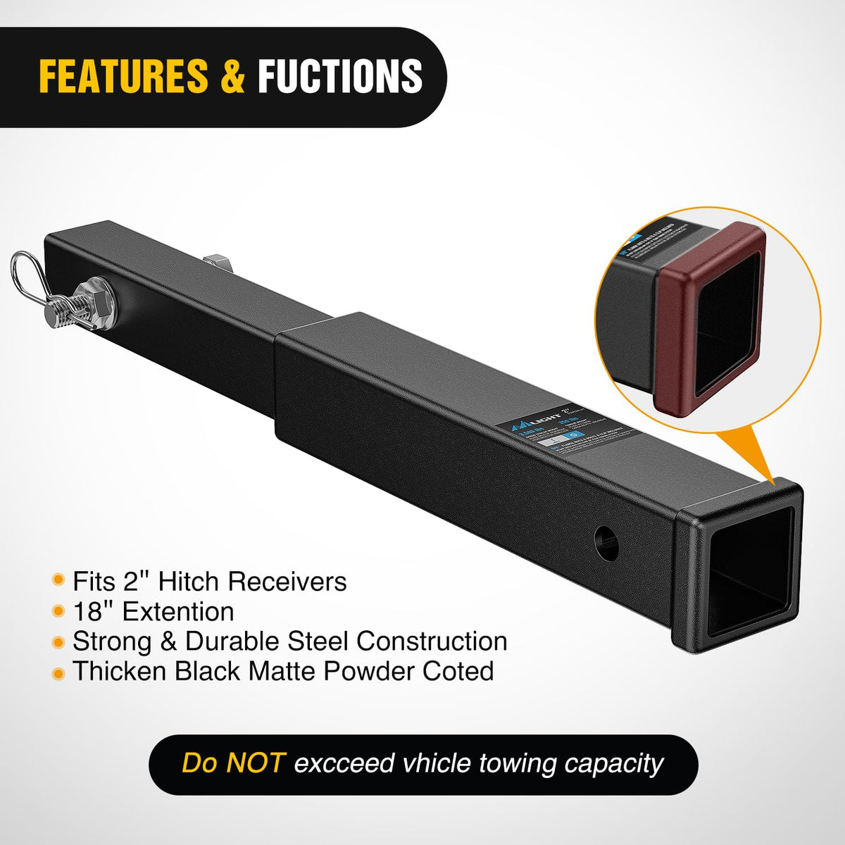 Nilight installed with bike rack showing safe transport convenience