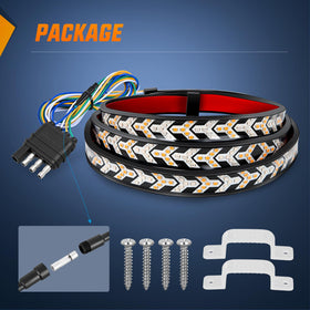 Nilight nighttime brake and sequential turn signals enhancing road safety