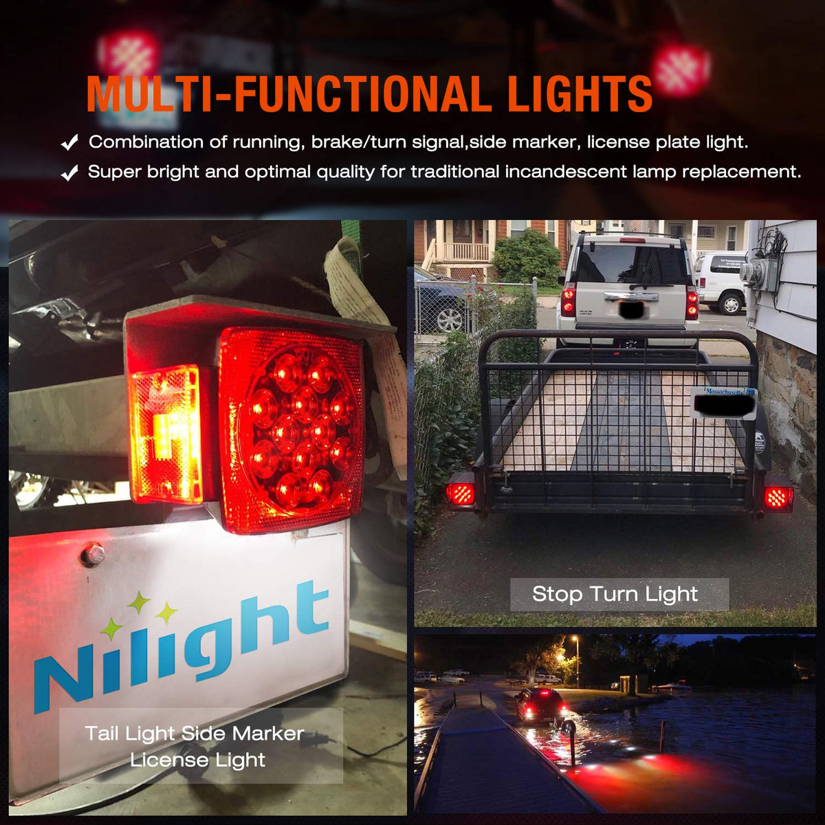 Nilight nighttime brightness demo illuminating road for enhanced safety benefit