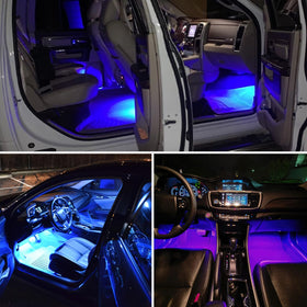Nilight nighttime car interior lifestyle showing enhanced mood lighting benefit