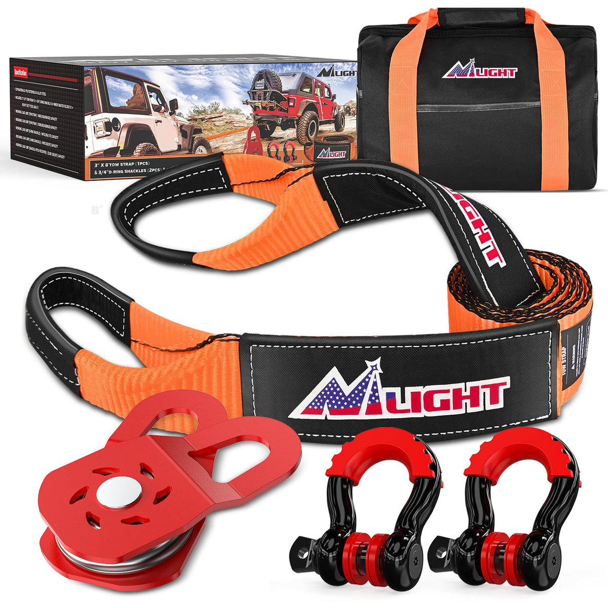 Nilight front packaging showing full recovery kit and quick identification benefit