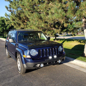 Nilight installed on offroad vehicle showing improved nighttime trail illumination