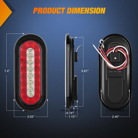 Nilight closeup LED array displaying 23 chips for strong brake and running light output