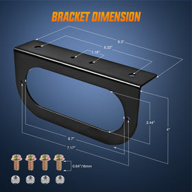 Nilight side view with mounting bracket demonstrating secure attachment benefit
