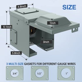 Nilight package contents laid out including gaskets and installation guide
