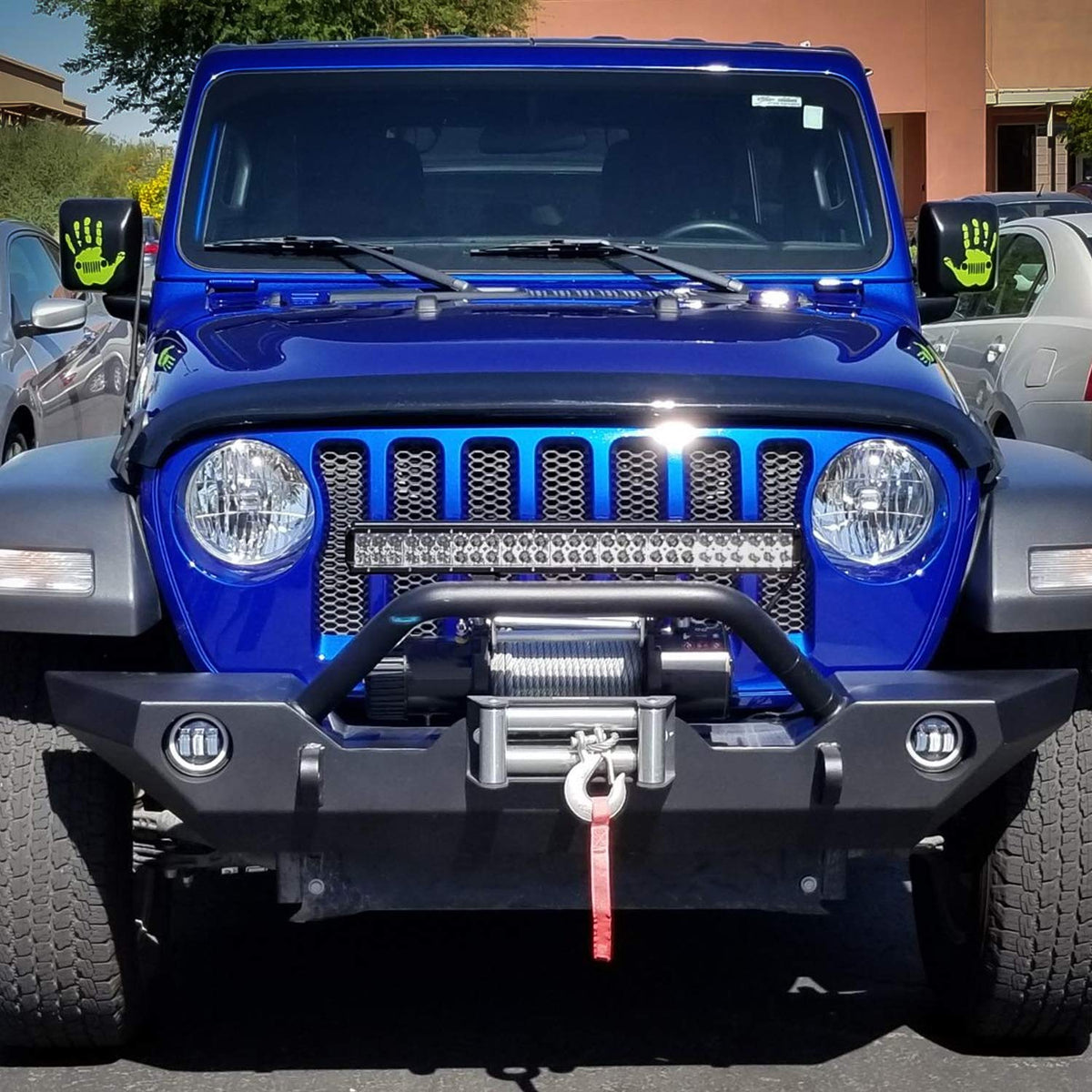 Nilight package contents laid out showing included light bar, harness, brackets
