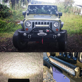 Nilight box with light bar and brackets showing included parts for easy install