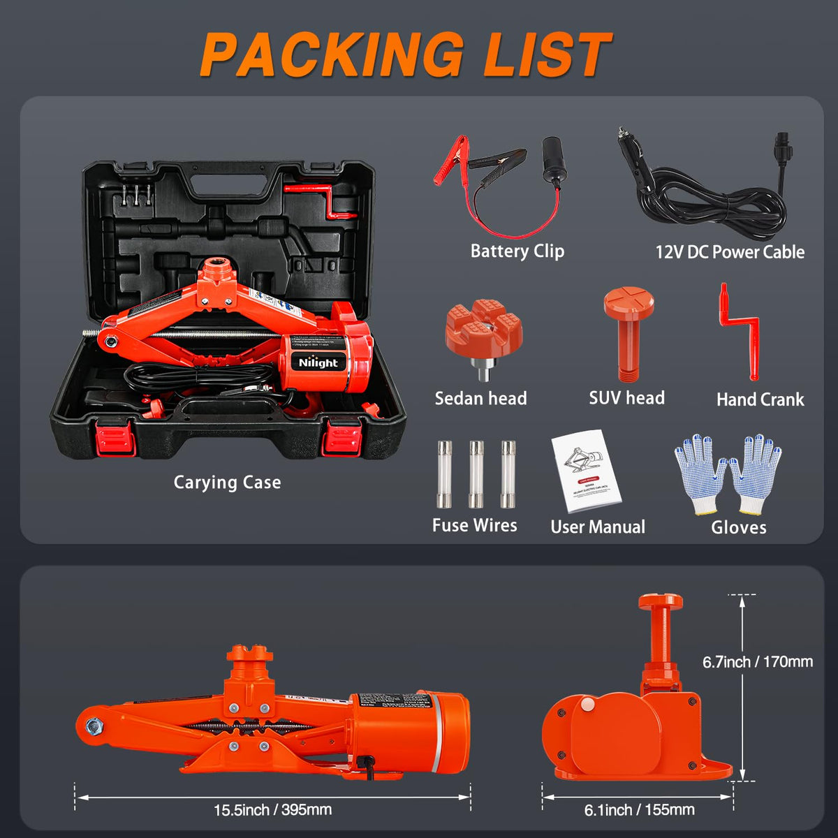 Nilight packed kit contents showing included cables and pads for ready-to-use benefit