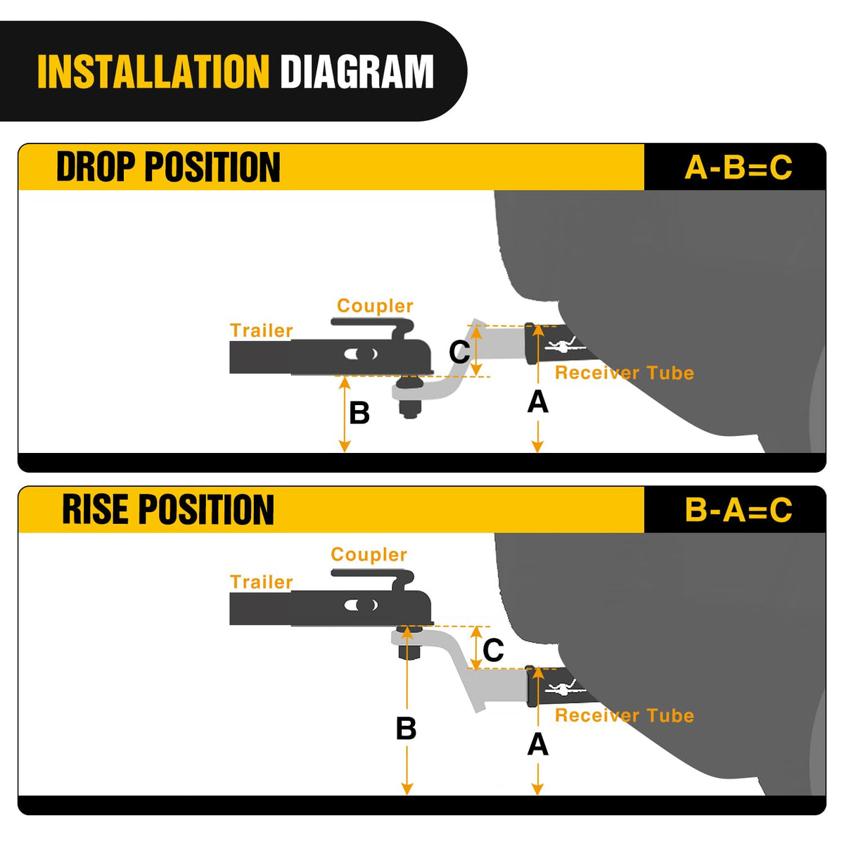 Nilight included 5/8-inch hitch pin and retaining clip for quick install benefit