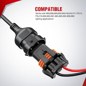 Nilight power relay and blade fuse assembly protecting vehicle circuits
