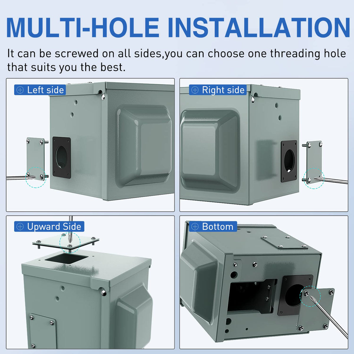Nilight pre-drilled entries with cables showing easier wire routing benefit