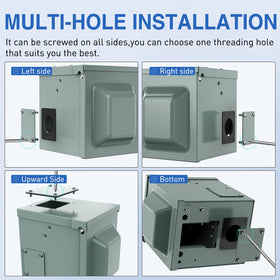 Nilight pre-drilled entries with cables showing easier wire routing benefit