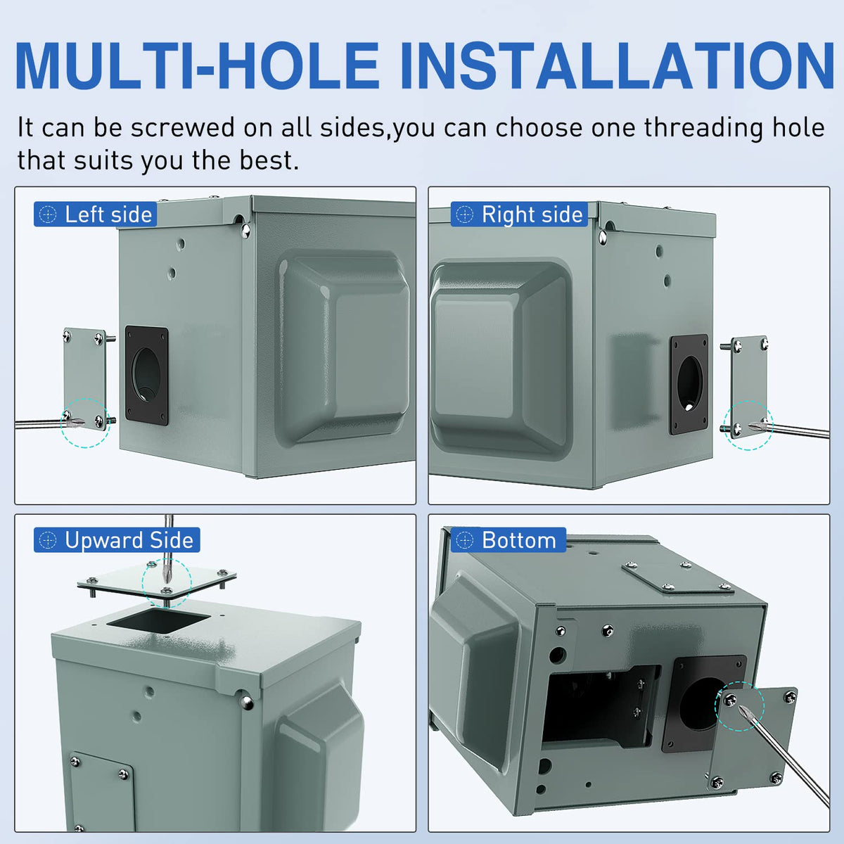 Nilight pre-drilled holes for easy cable entry and faster installation