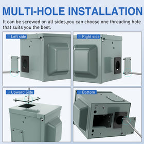 Nilight pre-drilled holes for easy cable entry and faster installation