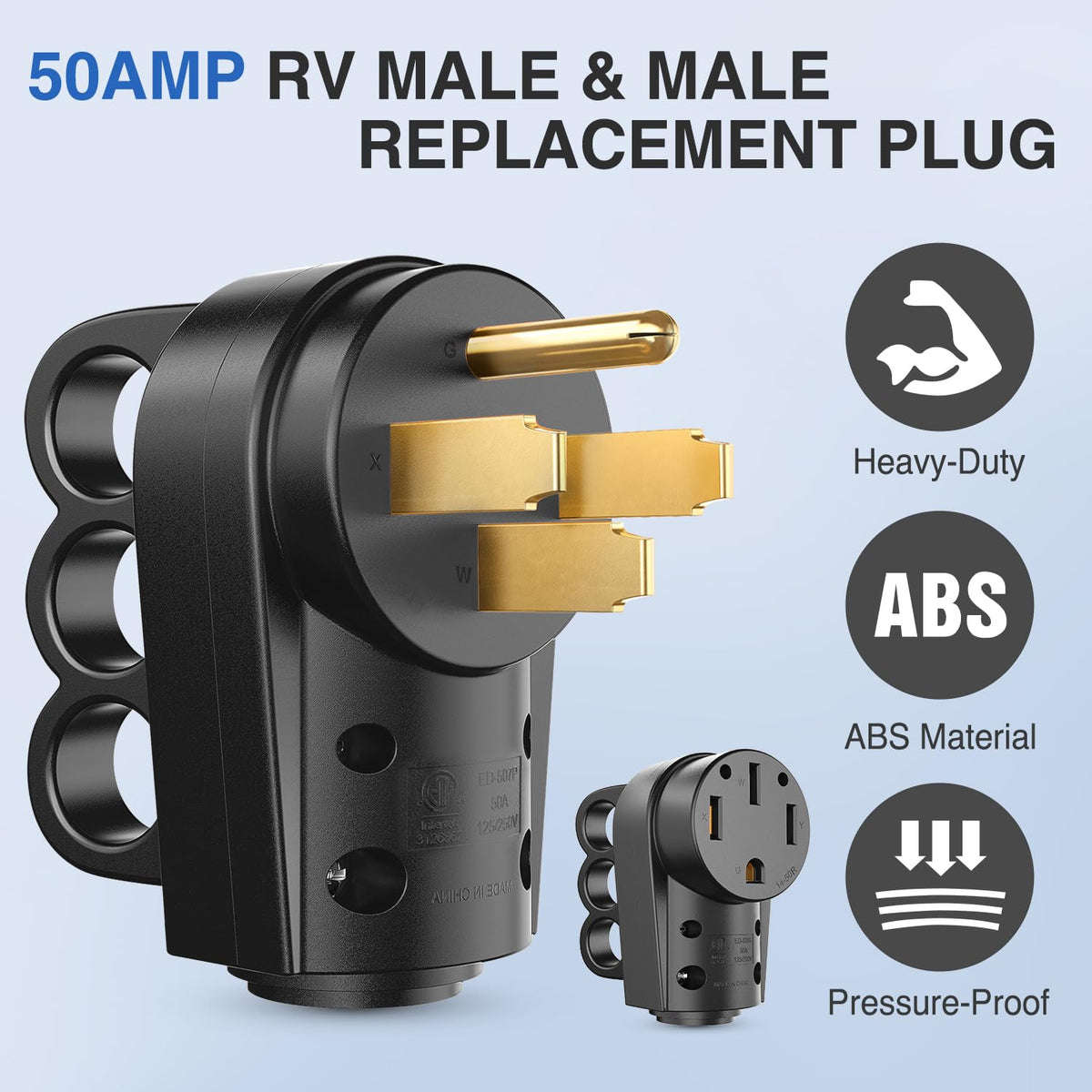 Nilight prongs and blades detail ensuring high conductivity and durability