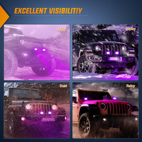Nilight pods on an off-road truck conveying styled look and durable outdoor use