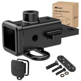 Nilight front view of hitch showing receiver and clean fit benefit