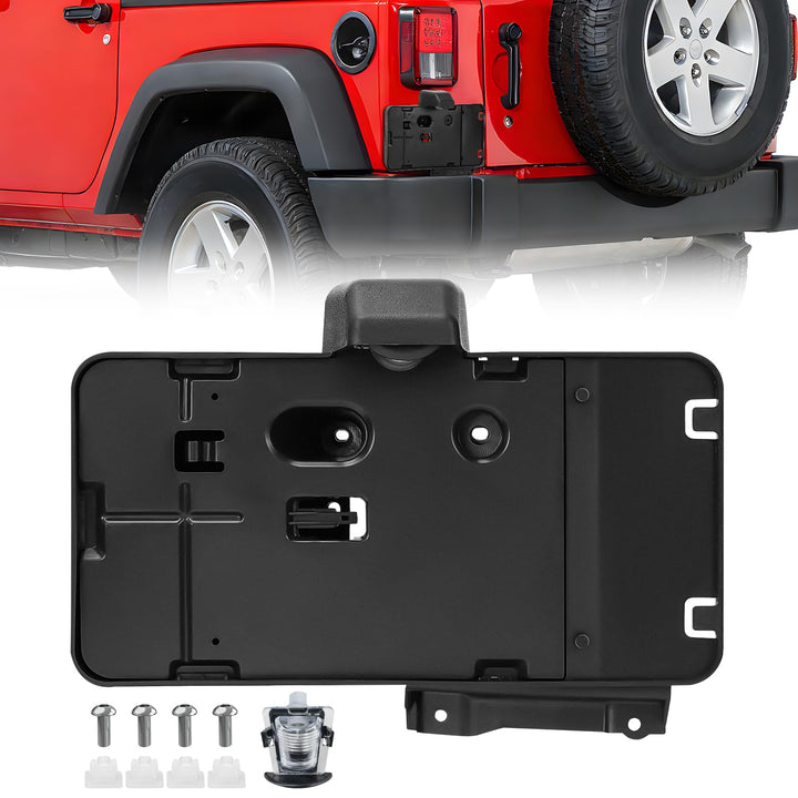 Nilight front view of rear license plate holder showing clean fit and durability