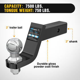 Nilight being inserted into a 2" receiver for easy, tool-light fitment
