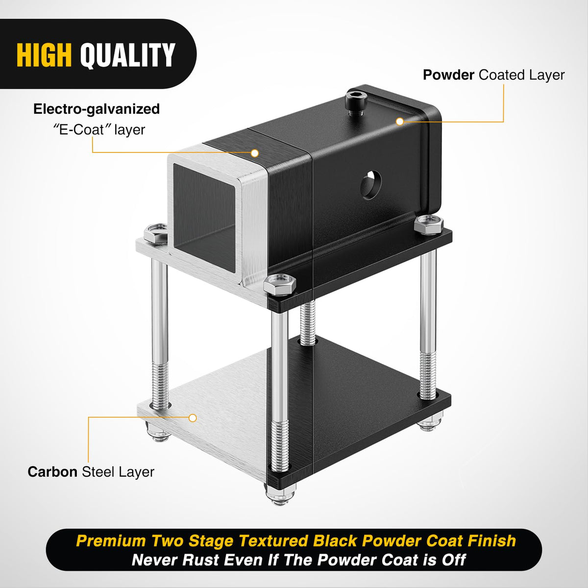 Nilight receiver side profile highlighting compact design and clearance benefit