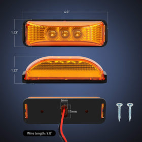 Nilight red and amber assembled views offering versatile signal options
