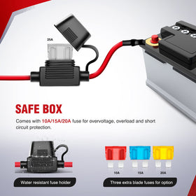 Nilight relay and blade fuse closeup protecting accessory circuits and preventing damage