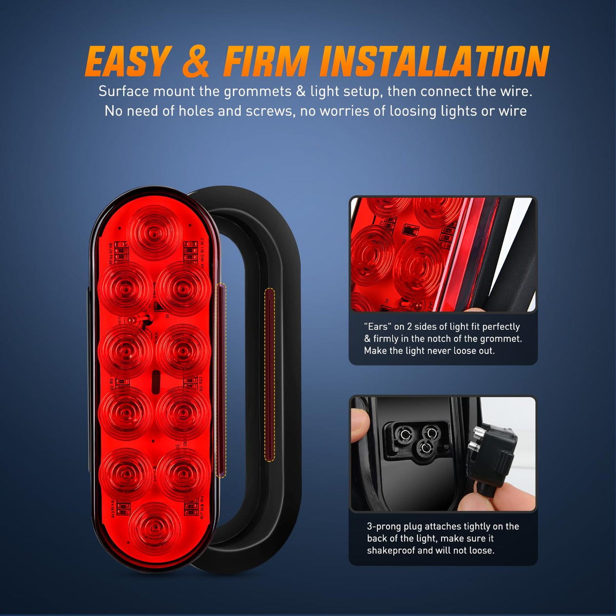 Nilight boxed set of six lights showing complete replacement kit benefit