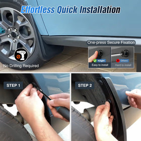 Nilight retainer clip detail illustrating no-drill secure installation