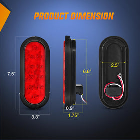 Nilight round marker lamp side view showing compact, durable design