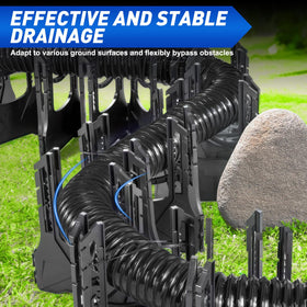 Nilight rubber bands and buckle strap detail for secure hose fastening