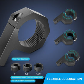 Nilight rubber insert detail protecting tube finish and reducing vibration