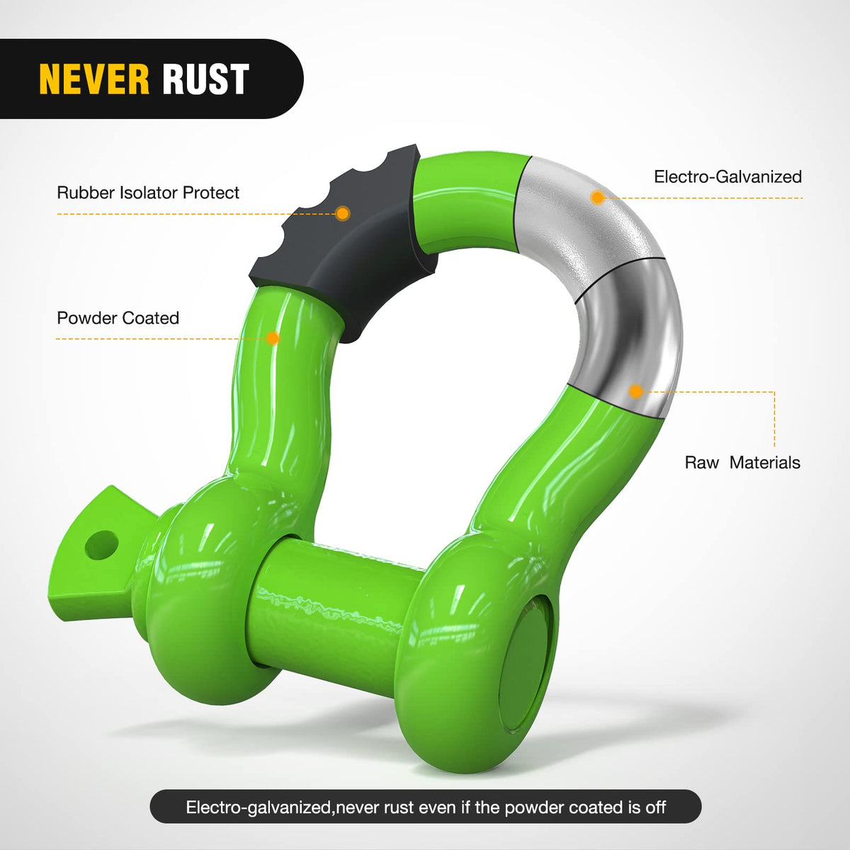 Nilight rubber isolator and washer installed to reduce rattling and protect paint