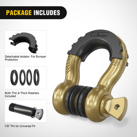 Nilight rubber isolator and washer reducing rattle and protecting paint