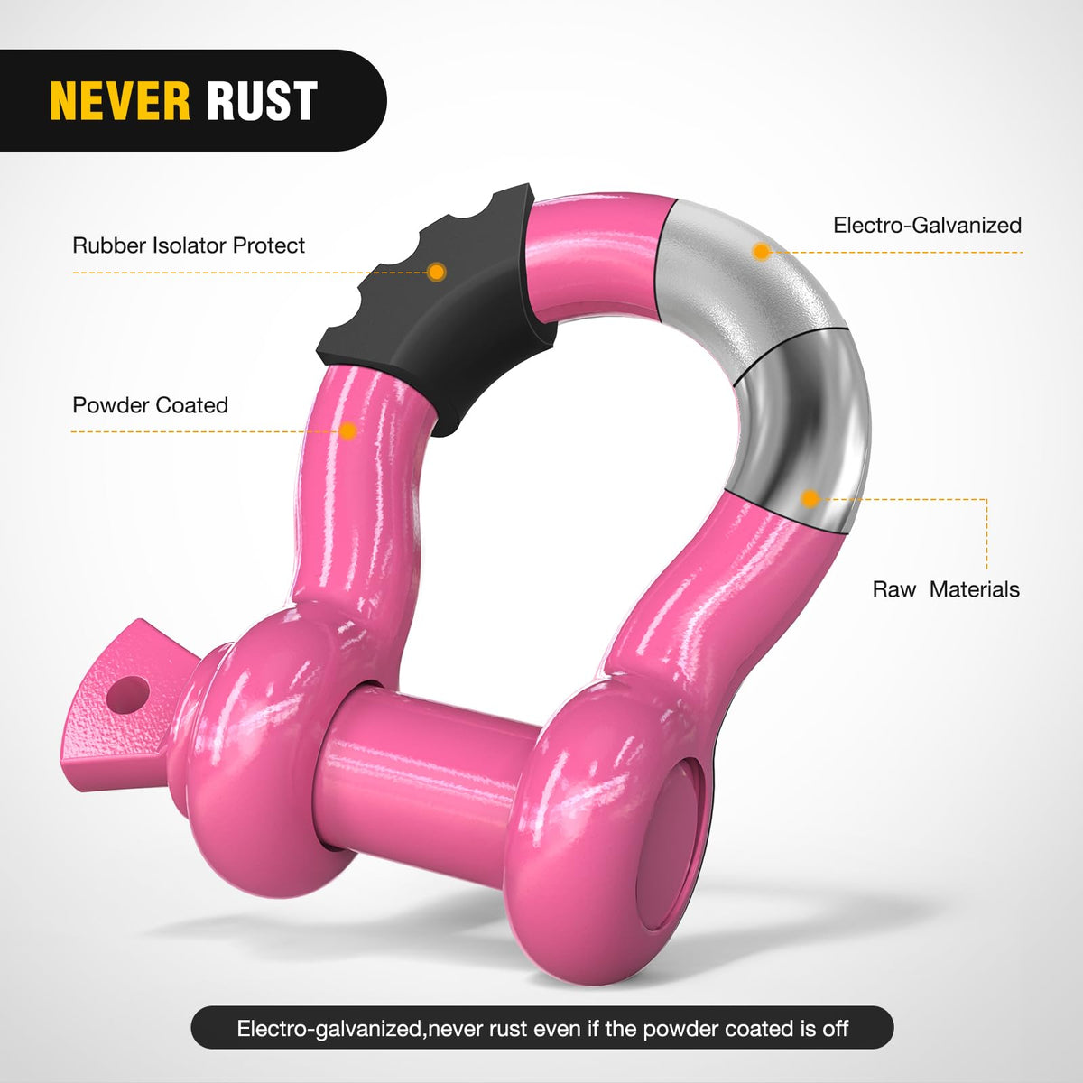 Nilight rubber isolator detail reducing rattle and protecting vehicle paint