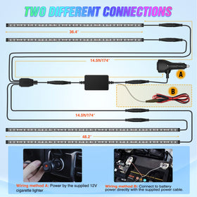Nilight strip beside ruler to show accurate length and installation scale