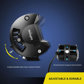 Nilight held in hand for size comparison showing compact, powerful output
