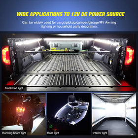 Nilight scale comparison on tailgate showing 60-inch strip length
