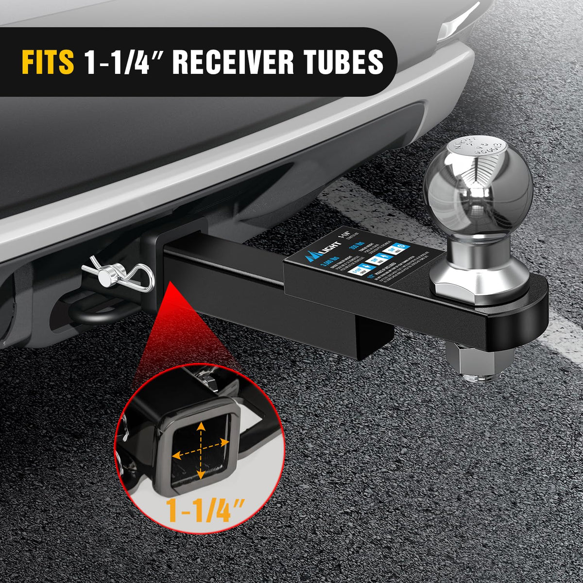 Nilight alongside tape measure showing scale and compact size for storage benefit