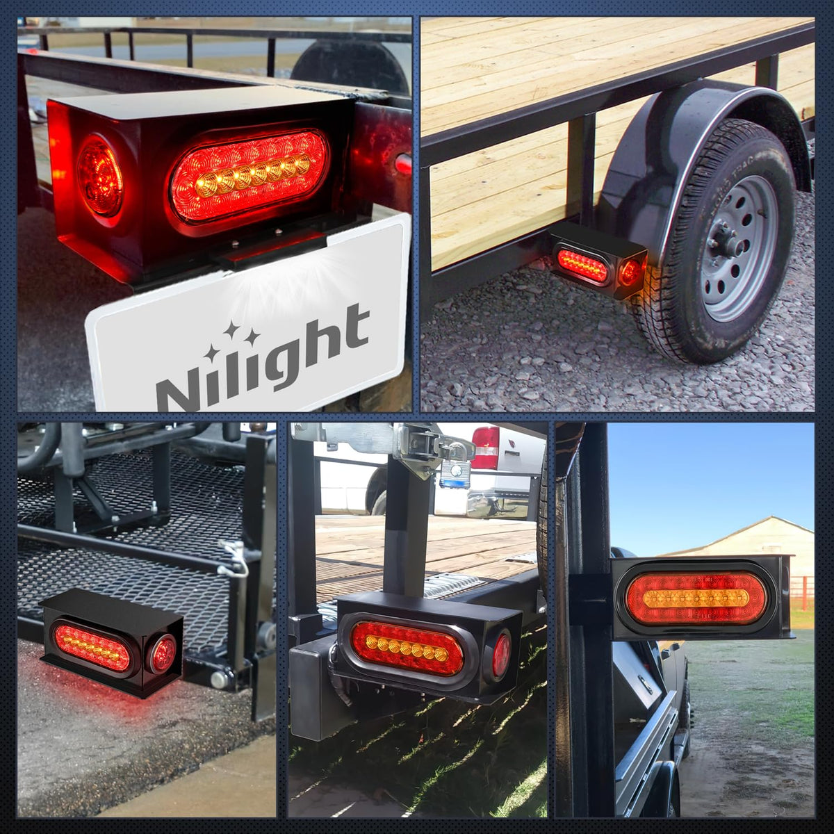 Nilight light box beside ruler showing dimensions and scale for correct fitment