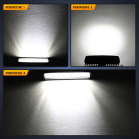 Nilight next to ruler showing compact 6-inch size for easy mounting