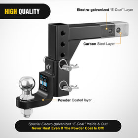 Nilight ball mount next to ruler showing dimensions for fit and scale clarity