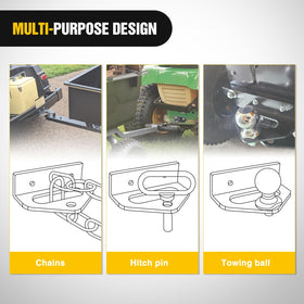 Nilight hitch beside ruler showing scale and compact, space-saving design advantage