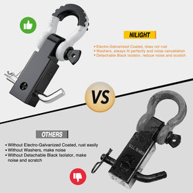 Nilight size comparison next to tape measure illustrating compact, heavy-duty design