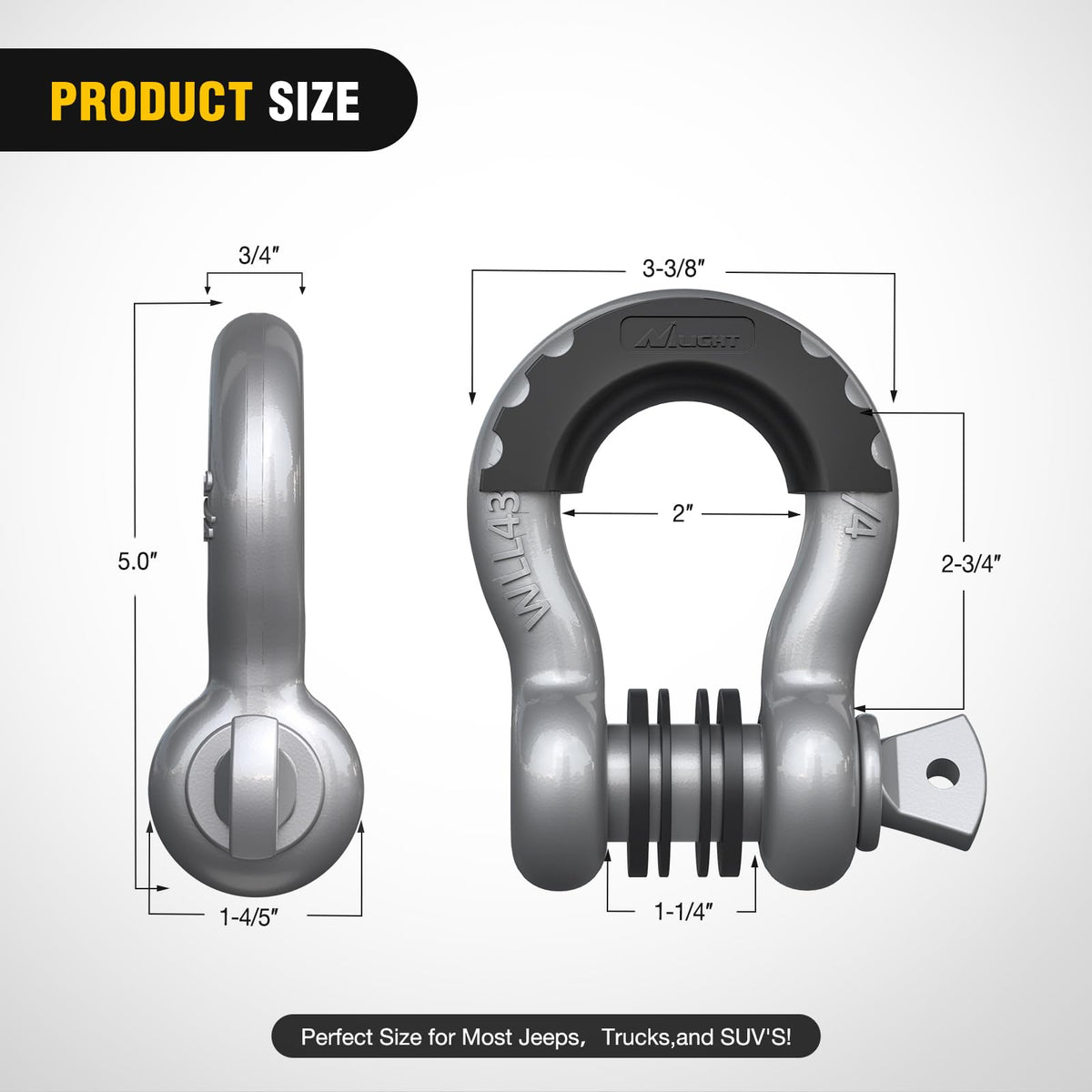 Nilight screw pin thread close-up displaying precision machining for reliable tightening