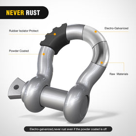Nilight rubber isolator and washer set laid out to show noise reduction and fit options