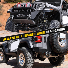 Nilight shackles in off-road recovery scene showing dependable use during vehicle rescue